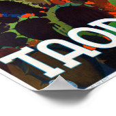 Italië Taormina Sicily Vintage Poster (Hoek)