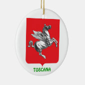 Italië - Toscane - Aangepaste kerstversiering Keramisch Ornament (Rechts)