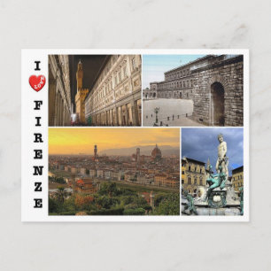 Italië - Toscane - Florence - Mozaïek - Briefkaart