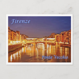 Italië - Toscane - Florence - Ponte Vecchio - Briefkaart