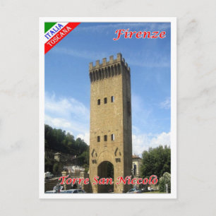 Italië - Toscane - Florence - Torre San Niccolo' - Briefkaart