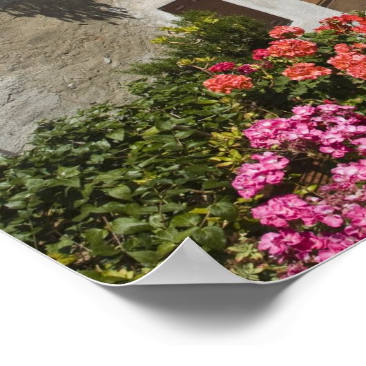 Italië, Toscane, Pienza. Buitengrens Poster (Hoek)