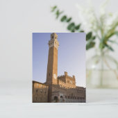 Italië, Toscane, Sienna. Torre del Mangia op Briefkaart (Staand voorkant)
