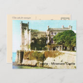  Italië, Triëst, Miramare Castle Briefkaart (Voorkant / Achterkant)