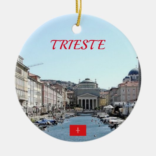 Italie Trieste Panoramique ornement de Noël (Devant)