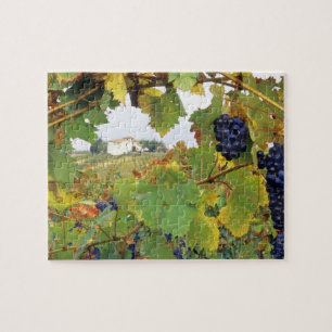 Italië, Tuscany Boerderij bekeken door Legpuzzel