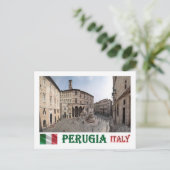 Italië - Umbria - Perugia - Cityscape - Briefkaart (Staand voorkant)