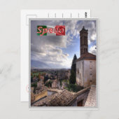 Italië - Umbria - Spello - Briefkaart (Voorkant / Achterkant)