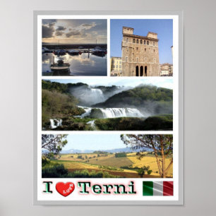 Italië - Umbria - Terni - I Love - Poster