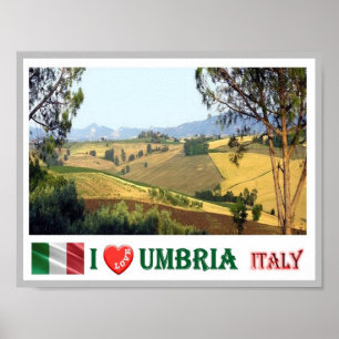 Italië - Umbrië - typisch Umbriaans landschap - Poster