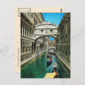 Italië, Venetië, Brug van de Sighs Briefkaart (Voorkant / Achterkant)