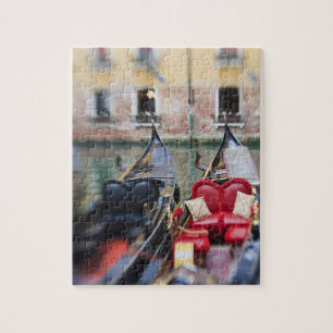 Italië, Venetië, Selectieve focus van gondel in de Legpuzzel