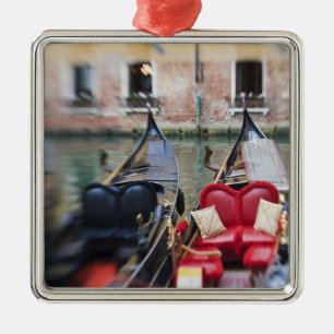 Italië, Venetië, Selectieve focus van gondel in de Metalen Ornament