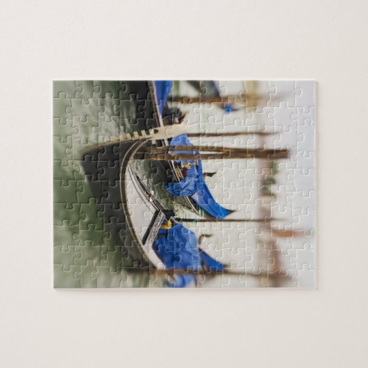 Italië, Venetië, selectieve focus van Gondola in d Legpuzzel (Horizontaal)