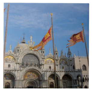 Italië, Venetië, Sint-Marcus Basiliek in Sint-Marc Tegeltje