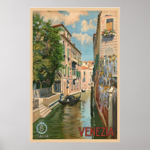 Italië Venetië Vintage Reisposter Poster