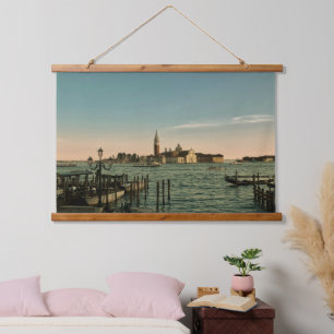 Italië Venetië Zonsondergang Kunst Muur Hangend Wandkleed