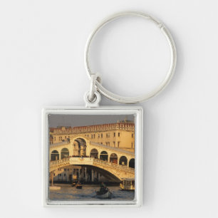 Italië, Veneto, Venetië, Canal Grande en Rialto Sleutelhanger