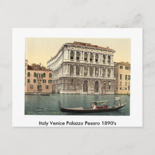 Italië Venice Palazzo Pesaro 1890's Briefkaart