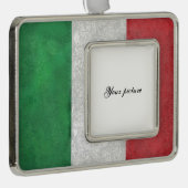 Italië Verzilverd Kader Ornament (Rechts)