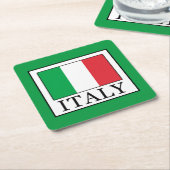 Italië Vierkante Kartonnen Onderzetter (Schuin)