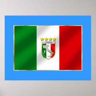 Italië viermaal wereldkampioen shirten en geschenk poster
