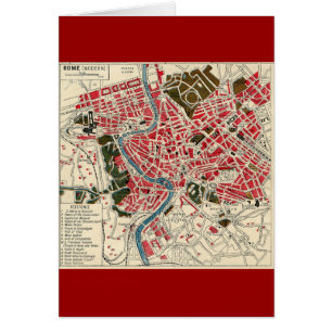 Italie vintage Carte des Roms Rome