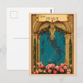 Italie vintage Carte italienne Voyage (Devant / Derrière)