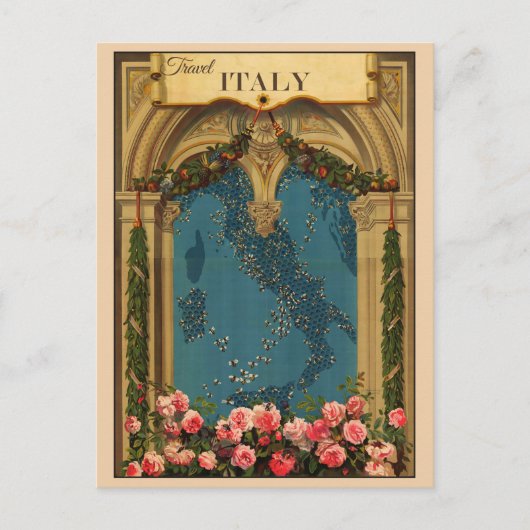 Italie vintage Carte italienne Voyage (Devant)
