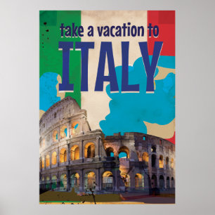 Italië vintage reisposter poster