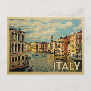 Italie Vintage voyage de carte postale Venice