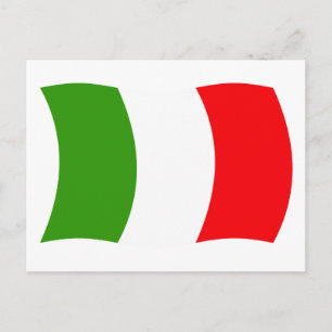 Italië Vlag Ansichtkaart Briefkaart