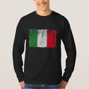 Italië Vlag Cool Italië Italiaanse vlaggen Mannen T-shirt