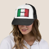 Italië Vlag Donkere Rand Trucker Pet (In situ)
