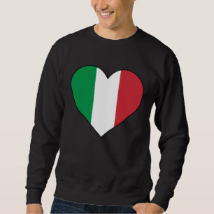Italië Vlag Hart Italiaanse Vlag Italia Mannen Vr Trui