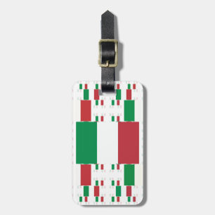 Italië Vlag in meerdere lagen 2 Bagagelabel