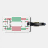 Italië Vlag in meerdere lagen 2 Bagagelabel (Achterkant horizontaal)