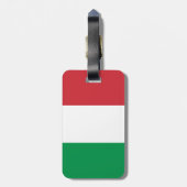 Italië vlag Italiaans patriottisch Bagagelabel (Achterkant verticaal)