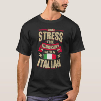 Italië Vlag Italiaanse Mannen- en vrouwenpremies T-shirt
