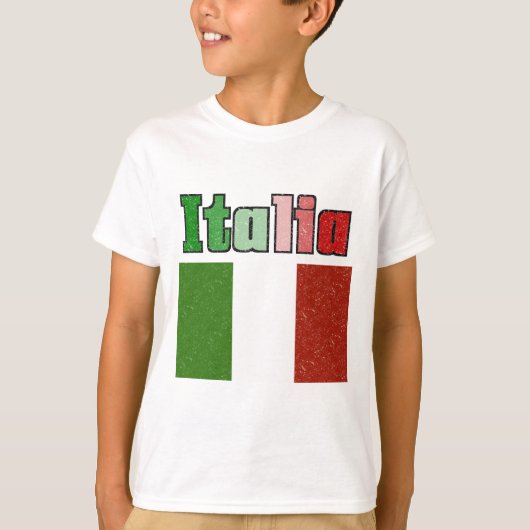 Italië  vlag Kinder T-Shirt (Voorkant)