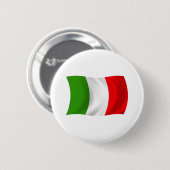 Italië Vlag Knop Ronde Button 5,7 Cm (Voorkant /achterkant)
