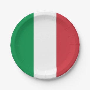 Italië Vlag Papieren Bordje