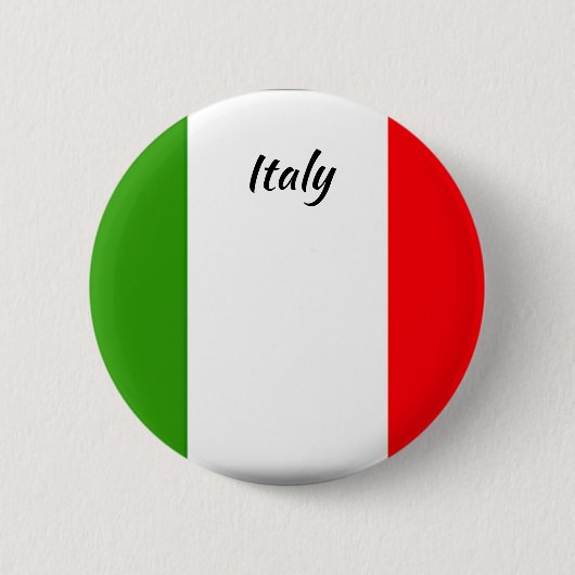 Italië Vlag Ronde Button (Voorkant)