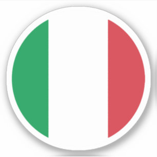 Italië Vlag Ronde Sticker