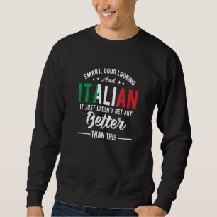 Italië Vlag Souvenirs voor Italianen Mannen Vrouwe Trui