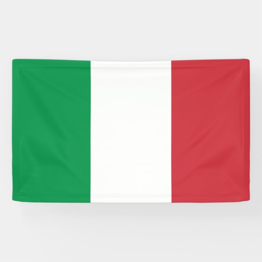 Italië Vlag Spandoek (Horizontaal)