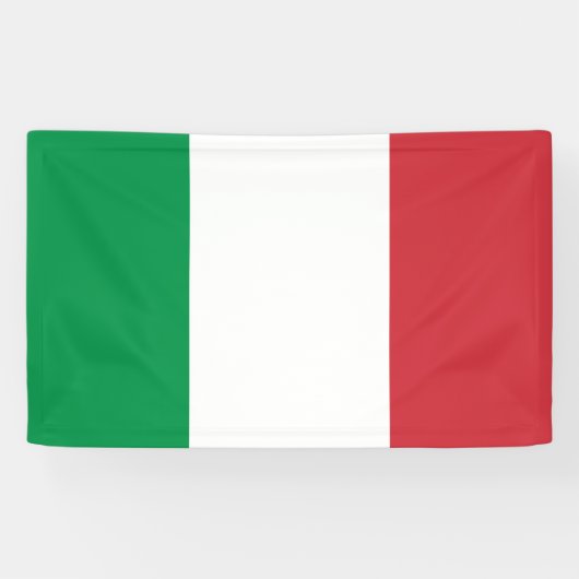 Italië vlag spandoek (Horizontaal)