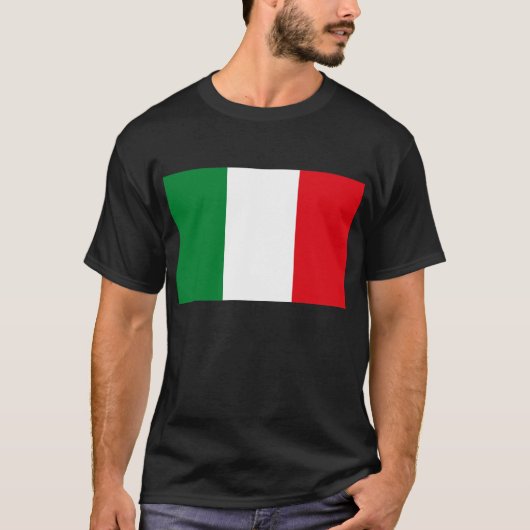 Italië Vlag T-shirt (Voorkant)