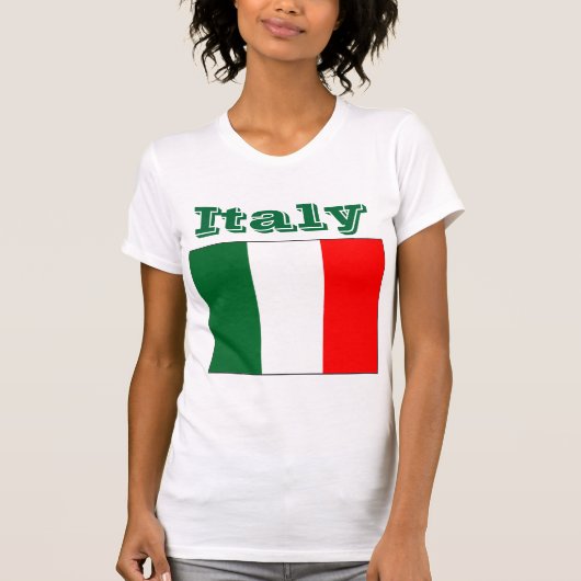 Italië vlag t-shirts (Voorkant)