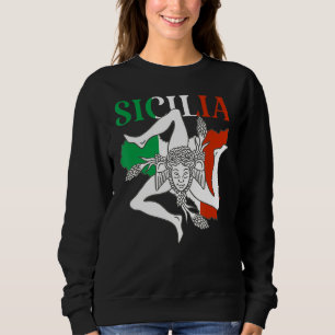 Italië vlag Trinacria Sicilia Sicilië vlag Italië Trui
